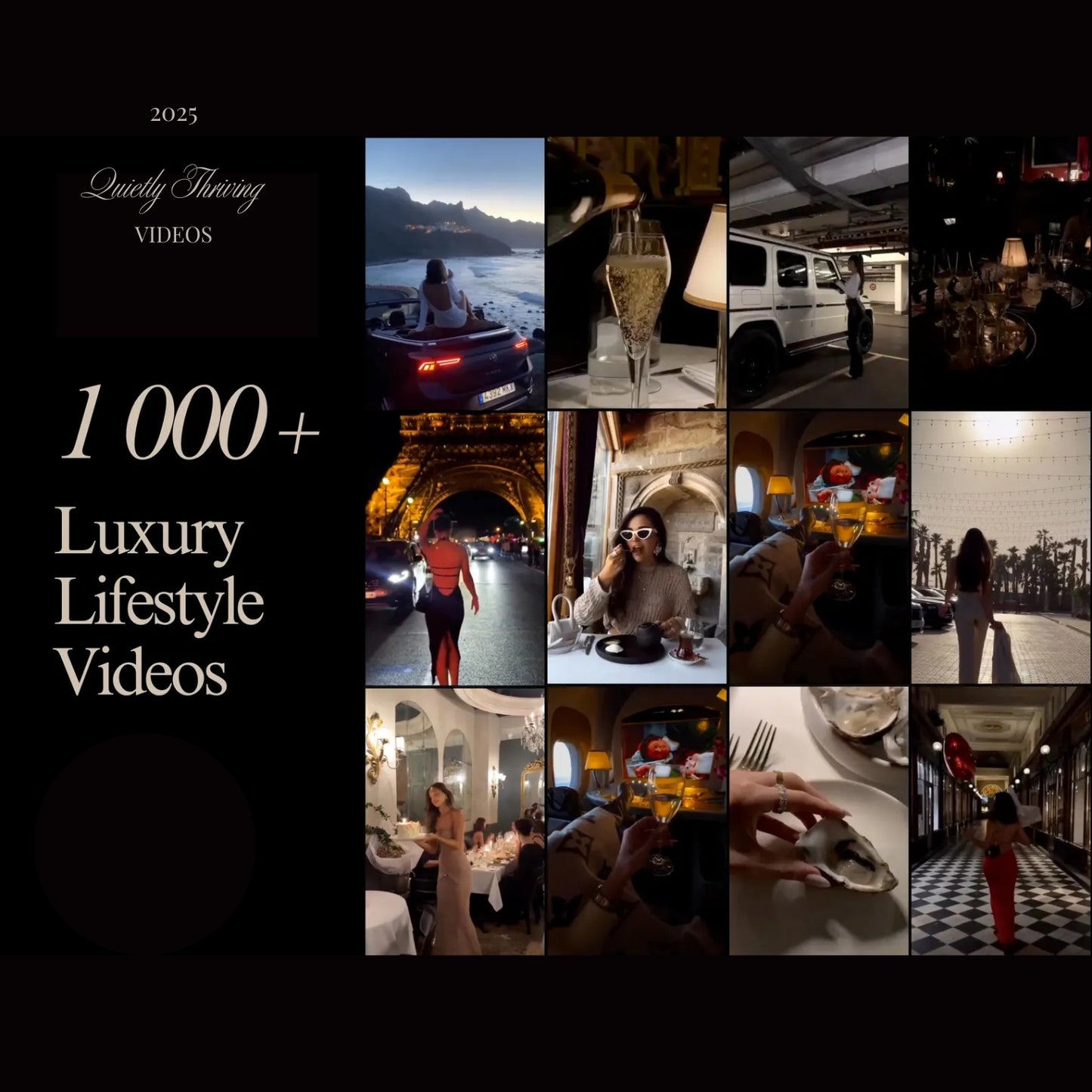Faceless videos, Aesthetic videos, Faceless reels, Luxury Lifestyle reels, Mega reels bundle, Faceless marketing