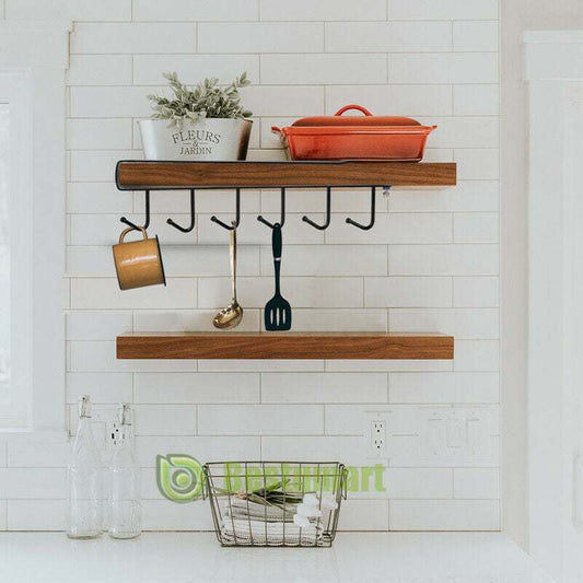 Home Kitchen under Cabinet Towel Cup Paper Hanger Rack Organizer Shelf Holder