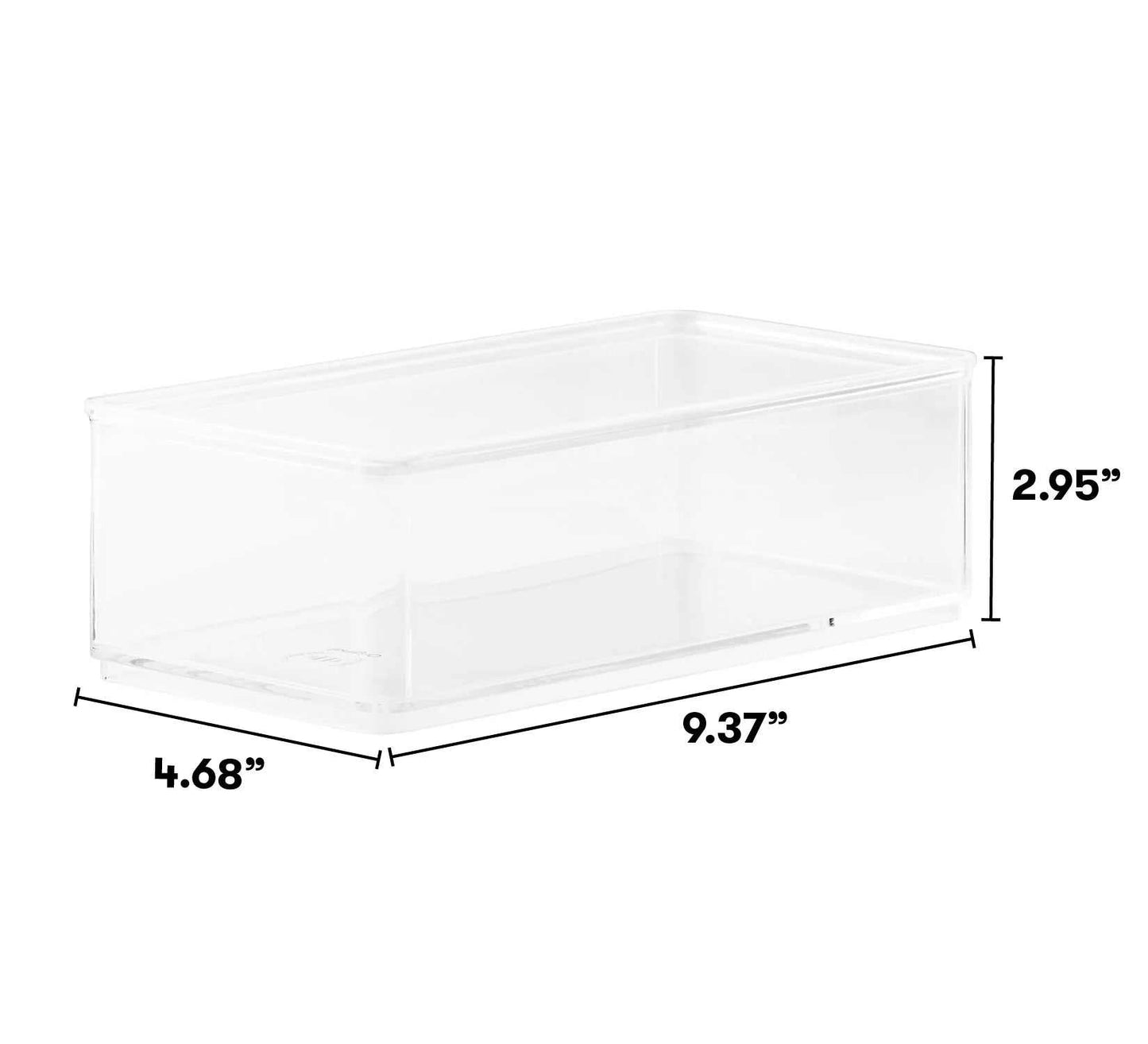 8 Piece Multipurpose Edit, Plastic Storage Organizing System, Clear