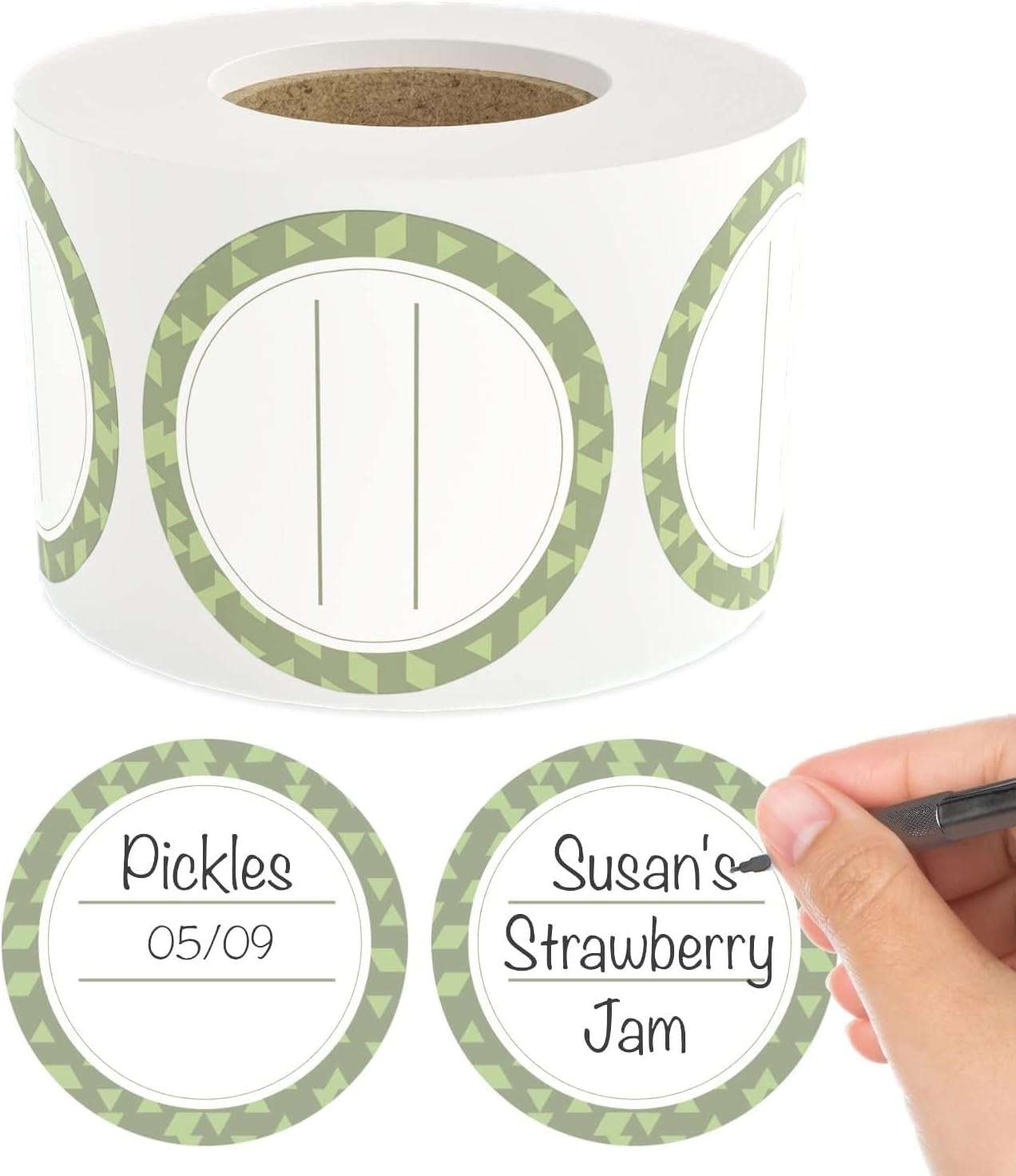 Dissolvable Canning Labels for Jars – 200 Dissolvable Mason Jar Labels - Dissolvable Food Labels for Containers - Jam Homemade Canning Jar Labels Stickers - Removable Mason Jar Labels 2" Artichoke