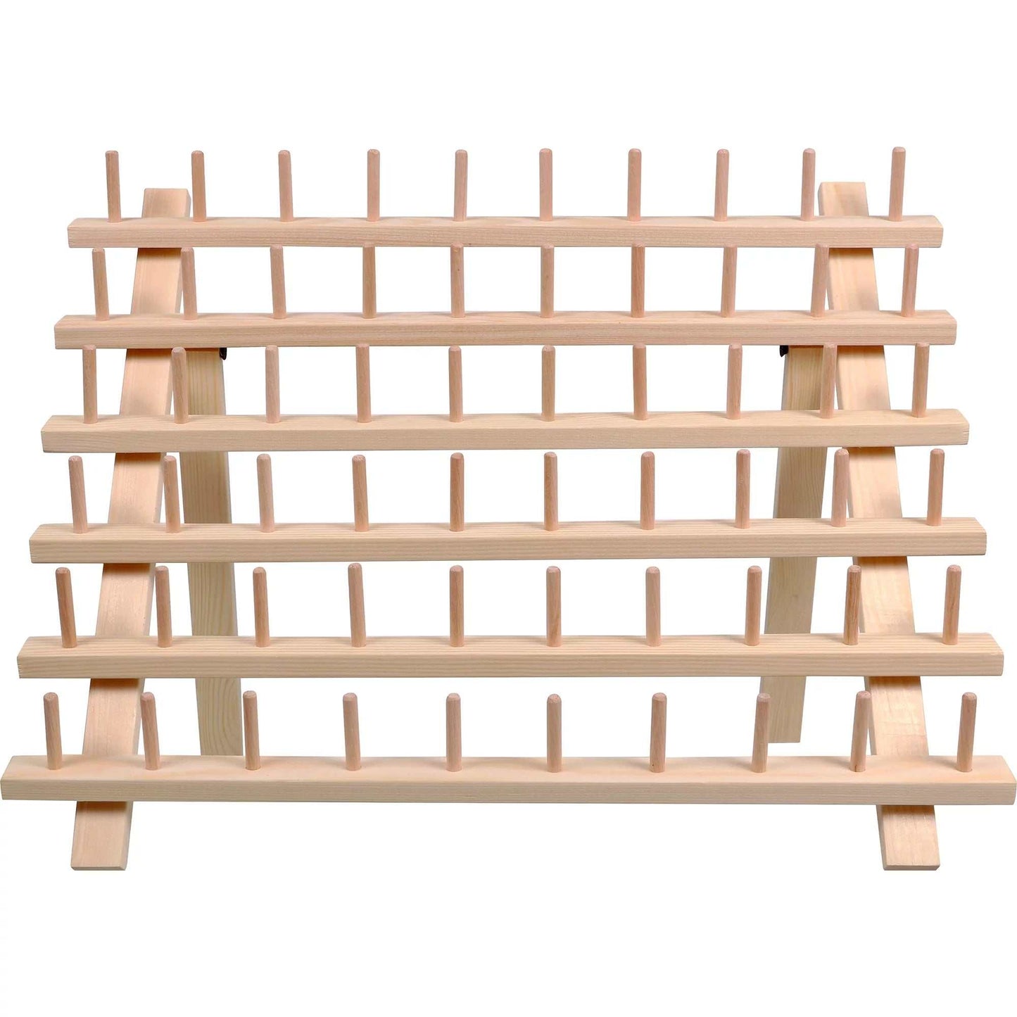 Sewing Thread Spool Organizing Storage Rack, Holds 60 Spools, 1.75" Length X 15.75" Width X 12.63" Height