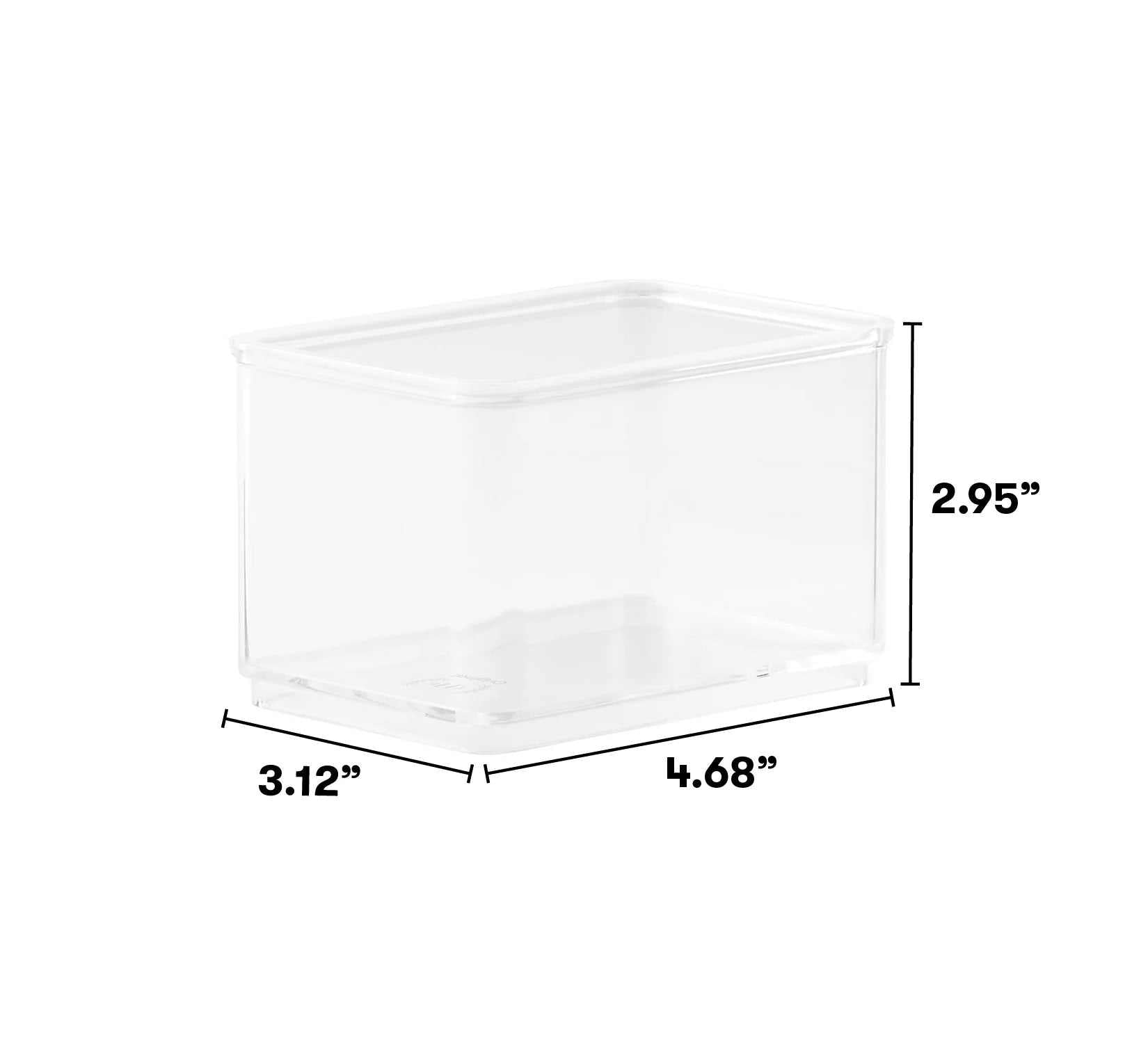 8 Piece Multipurpose Edit, Plastic Storage Organizing System, Clear