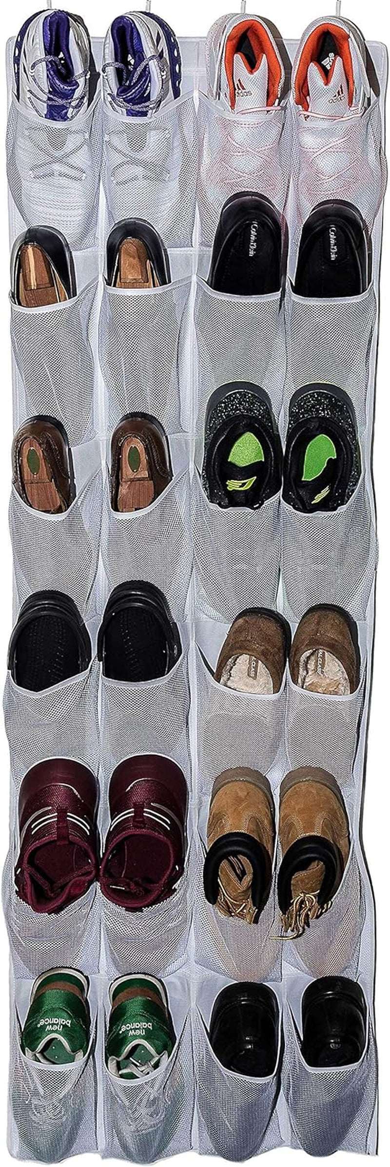 Large Shoe Organizer, Sneaker Rack, for Men'S Big Shoes (White)