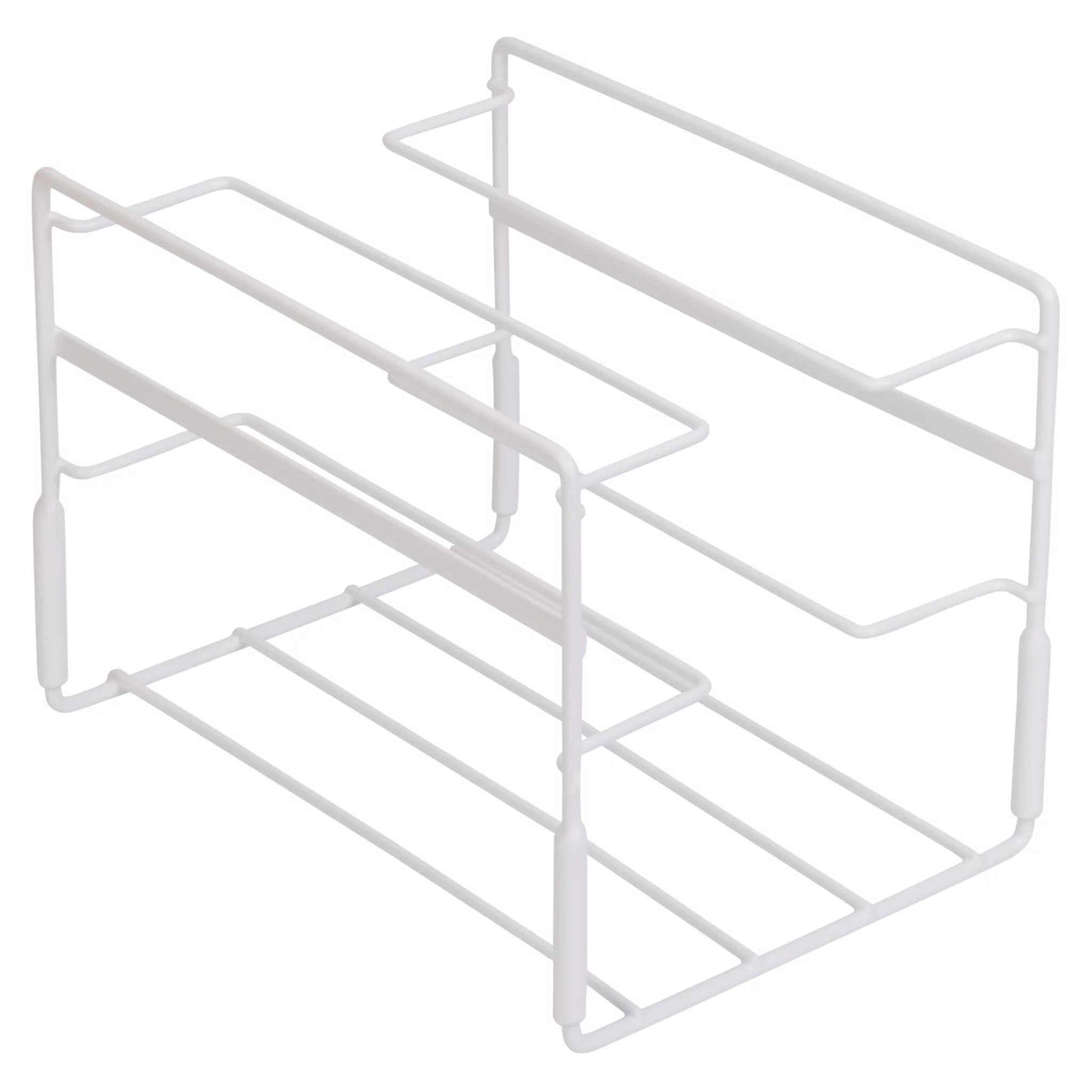 3-Tier Metal Wire Wrap Stand, White